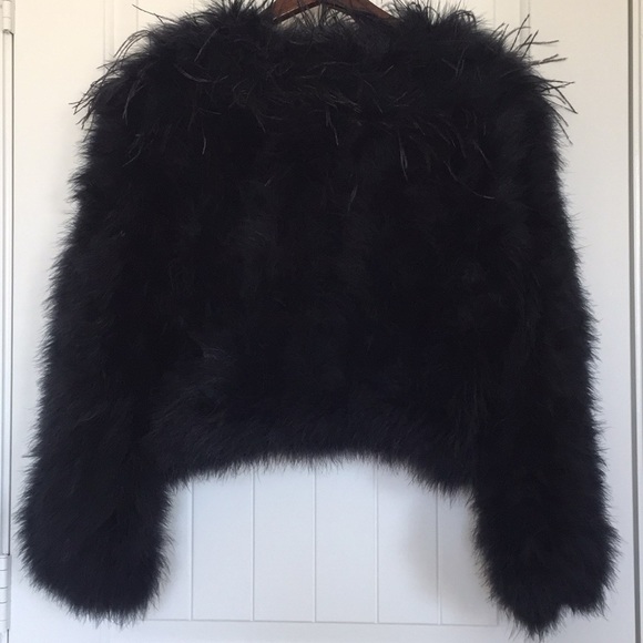 Faux ostrich coat - Picture 4 of 6
